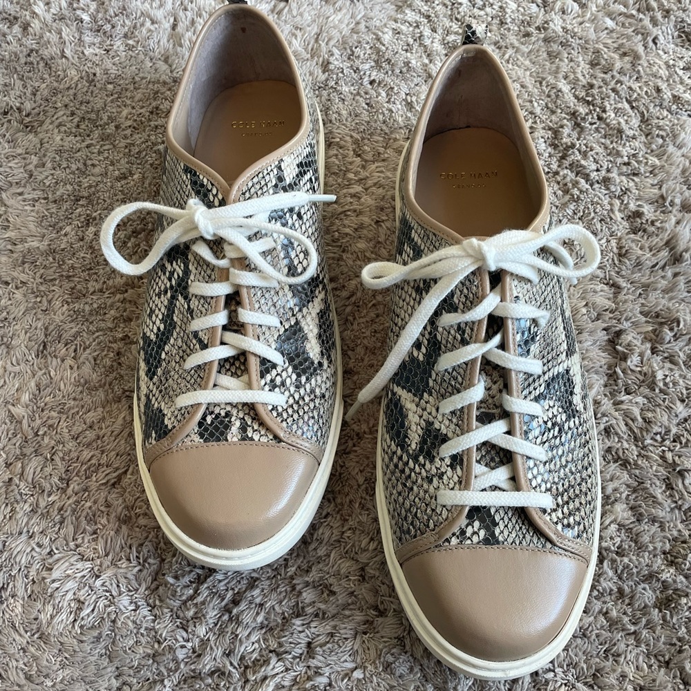 Cole Haan Grand.OS Snakeskin Sneakers